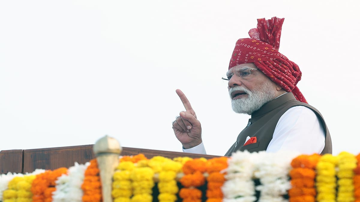 Modi at Red Fort